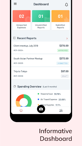 Zoho Expense - Expense Reports - Image screenshot of android app
