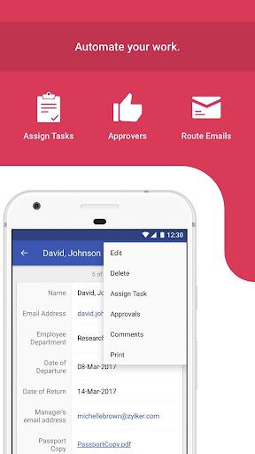 Mobile Forms App - Zoho Forms - عکس برنامه موبایلی اندروید