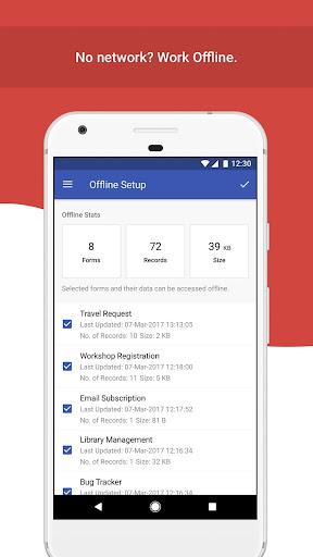 Mobile Forms App - Zoho Forms - Image screenshot of android app