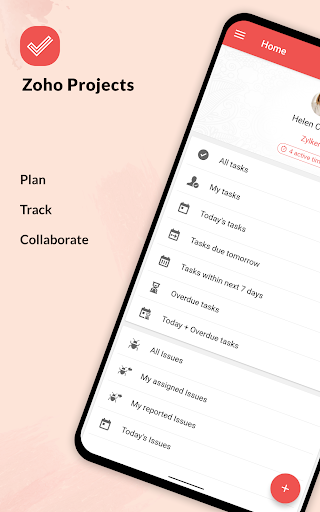 Zoho Projects - عکس برنامه موبایلی اندروید