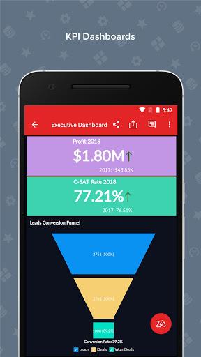 Zoho Analytics – Mobile BI - عکس برنامه موبایلی اندروید