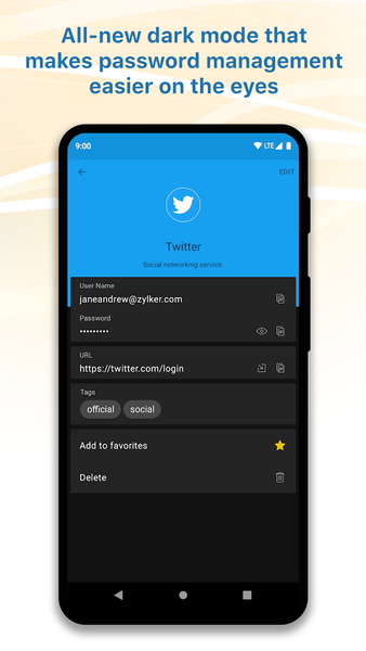 Zoho Vault Password Manager - عکس برنامه موبایلی اندروید