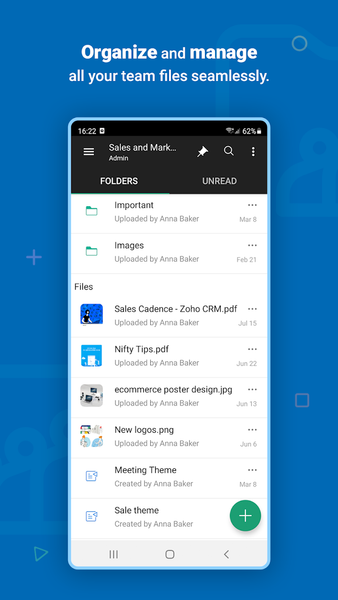 Zoho WorkDrive - عکس برنامه موبایلی اندروید
