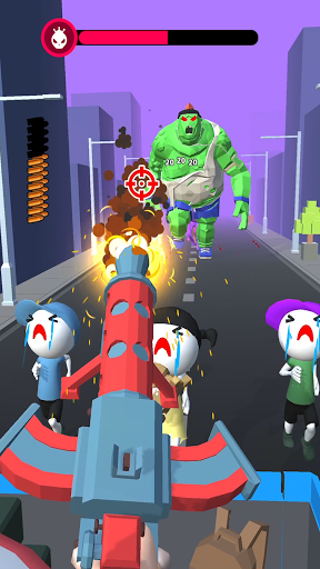 Save the Town - Gatling Gun - Gameplay image of android game