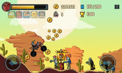 Zombie Road Racing - Gameplay image of android game