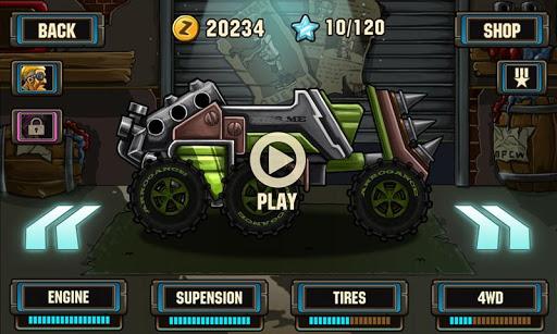 Zombie Road Racing - Gameplay image of android game