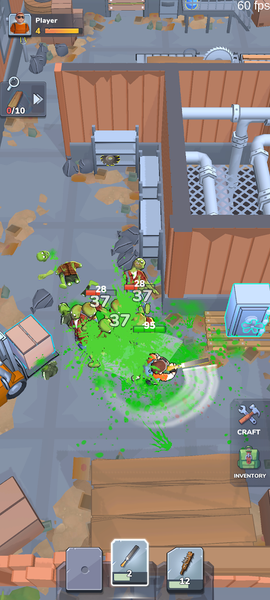 Zombie Slasher: Survival RPG - Gameplay image of android game