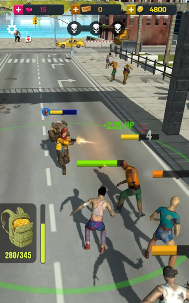 Zombie Survival Apocalypse - Gameplay image of android game