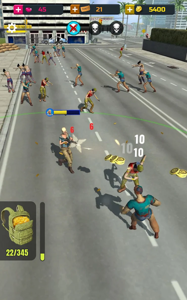 Zombie Survival Apocalypse - Gameplay image of android game