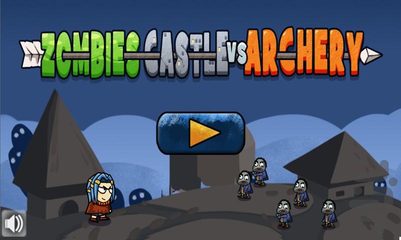 Zombies Castle VS Archery - Gameplay image of android game