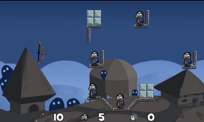 Zombies Castle VS Archery - Gameplay image of android game