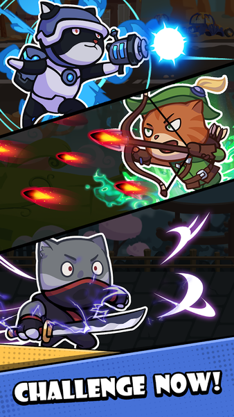 Idle Cat Battle - Gameplay image of android game