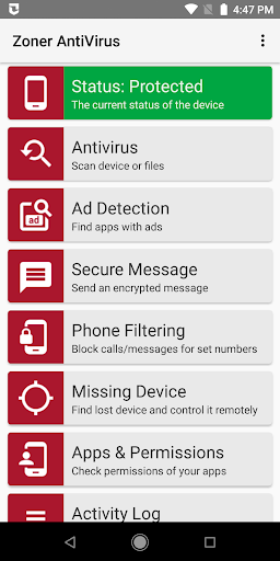 Zoner AntiVirus - Image screenshot of android app
