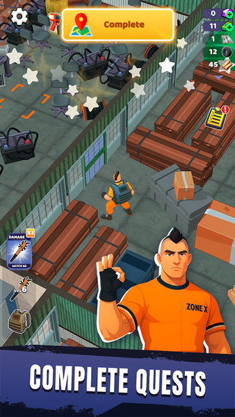 Zone X: Wasteland Survival RPG - Gameplay image of android game