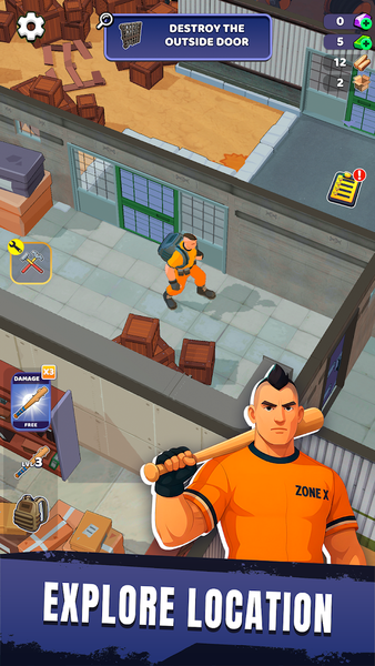 Zone X: Wasteland Survival RPG - Gameplay image of android game