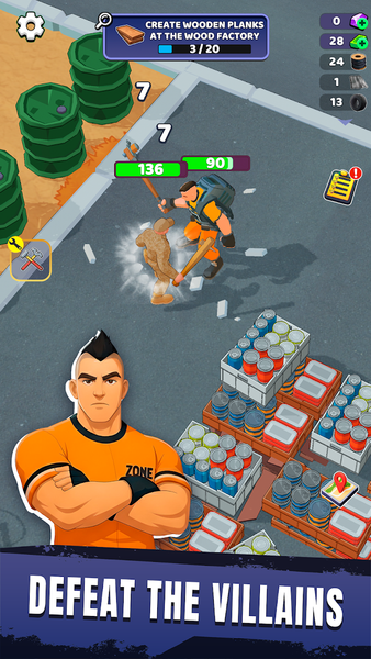 Zone X: Wasteland Survival RPG - Gameplay image of android game