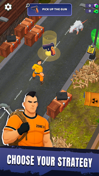 Zone X: Wasteland Survival RPG - Gameplay image of android game