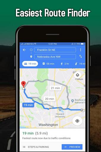 Route Finder Navigation and Location Sharing - Image screenshot of android app