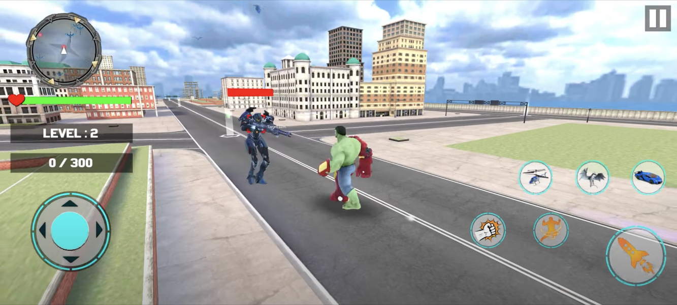 Monster Superhero: Green Fight - Gameplay image of android game