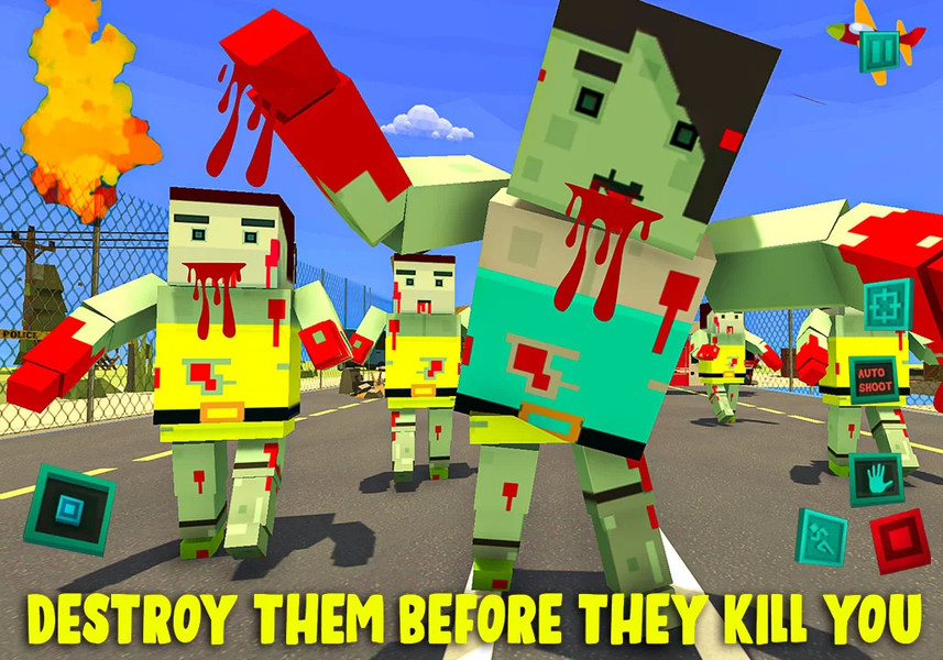 Zombie Pixel Warrior 3D- The L - Gameplay image of android game