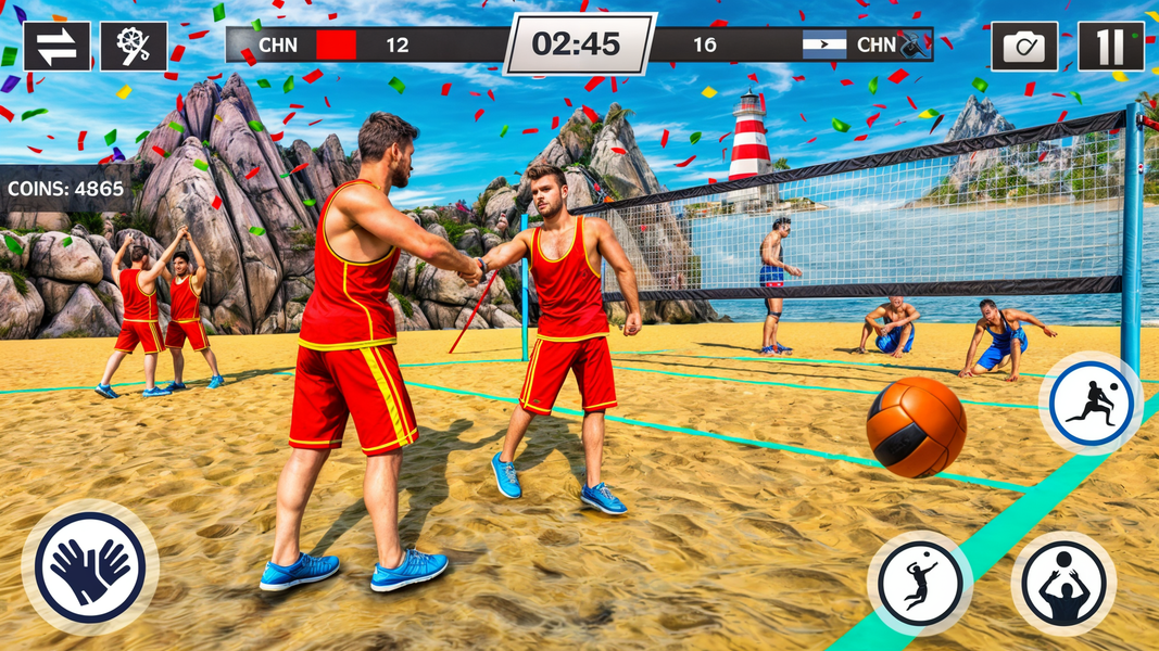 Volleyball Game 3D Sports Game - عکس بازی موبایلی اندروید