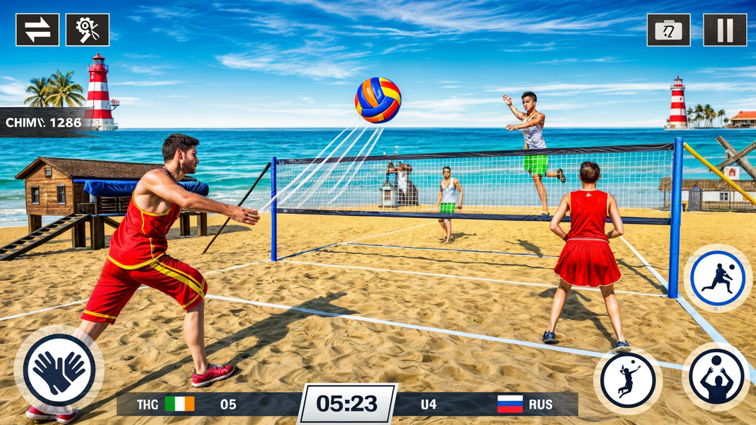 Volleyball Game ۳D Sports Game - عکس بازی موبایلی اندروید