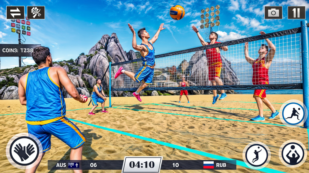 Volleyball Game ۳D Sports Game - عکس بازی موبایلی اندروید