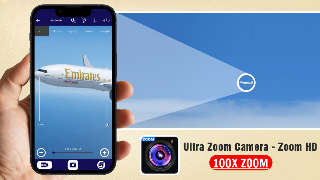 Ultra Zoom Camera - Zoom HD - عکس برنامه موبایلی اندروید