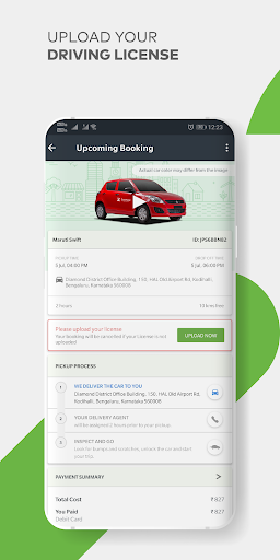 Zoomcar - Self Drive Cars & Car Rentals - عکس برنامه موبایلی اندروید