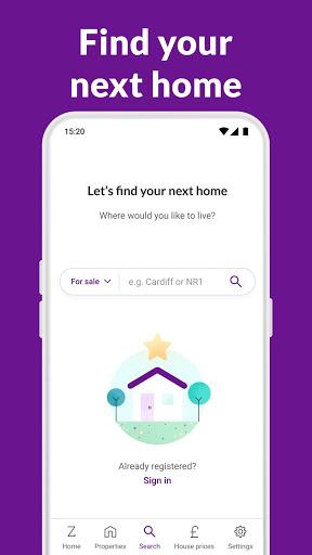 Zoopla homes to buy & rent - Image screenshot of android app