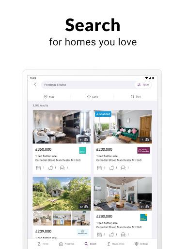 Zoopla home property search UK - عکس برنامه موبایلی اندروید