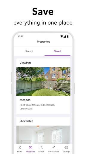 Zoopla home property search UK - عکس برنامه موبایلی اندروید
