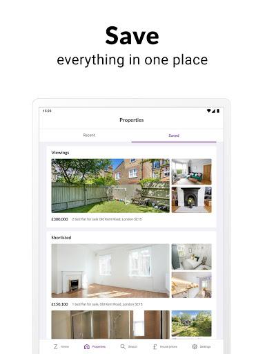 Zoopla home property search UK - عکس برنامه موبایلی اندروید
