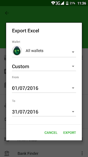 Money Lover Export Tool: CSV and Excel spreadsheet - Image screenshot of android app