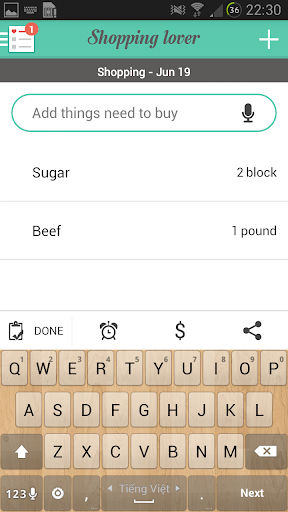 Shopping Lover - Shopping List & Grocery List Free - عکس برنامه موبایلی اندروید