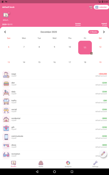 Money+ Cute Expense Tracker - عکس برنامه موبایلی اندروید
