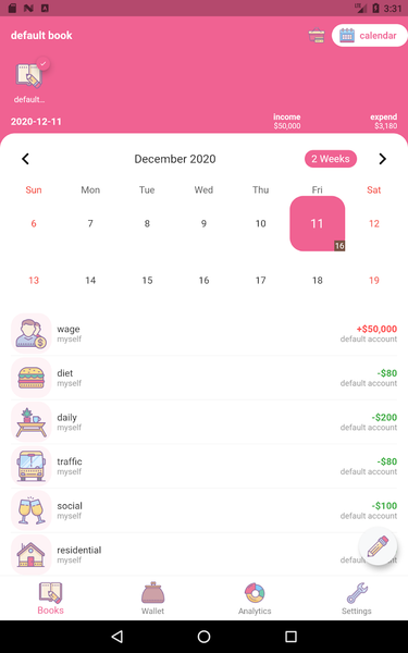 Money+ Cute Expense Tracker - عکس برنامه موبایلی اندروید