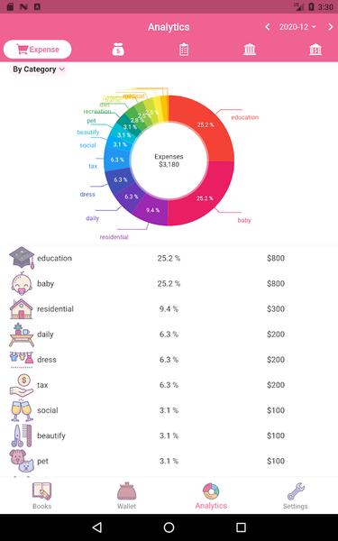 Money+ Cute Expense Tracker - عکس برنامه موبایلی اندروید