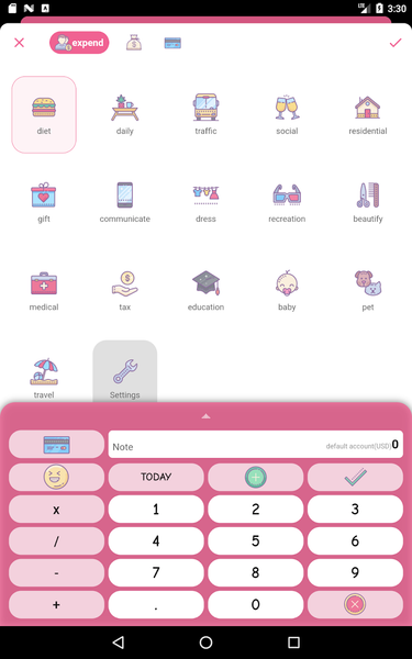 Money+ Cute Expense Tracker - عکس برنامه موبایلی اندروید