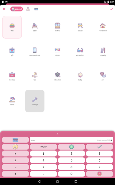 Money+ Cute Expense Tracker - عکس برنامه موبایلی اندروید
