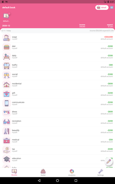 Money+ Cute Expense Tracker - عکس برنامه موبایلی اندروید