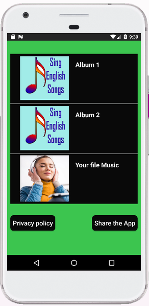 English songs without Internet - Image screenshot of android app