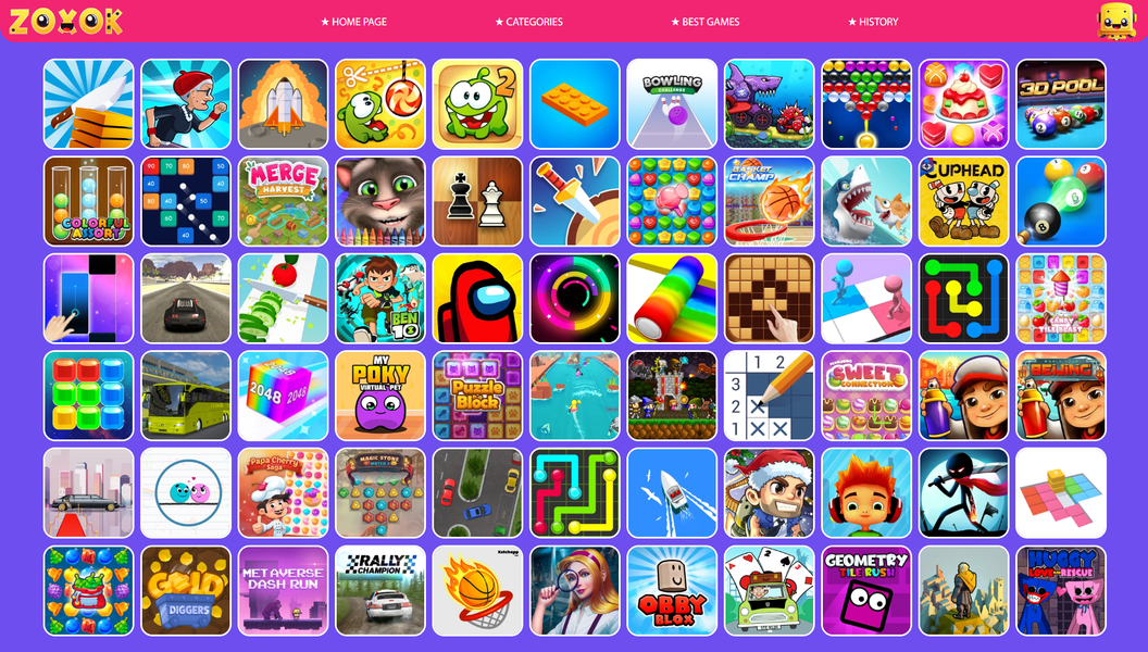 ۱۰۰۰+ Games with ZOXOK - عکس بازی موبایلی اندروید