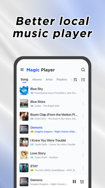 Magic Music Player - عکس برنامه موبایلی اندروید