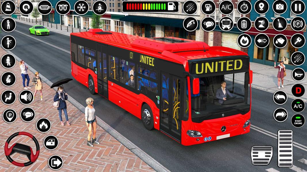 بازی ماشین راننده اتوبوس - Gameplay image of android game