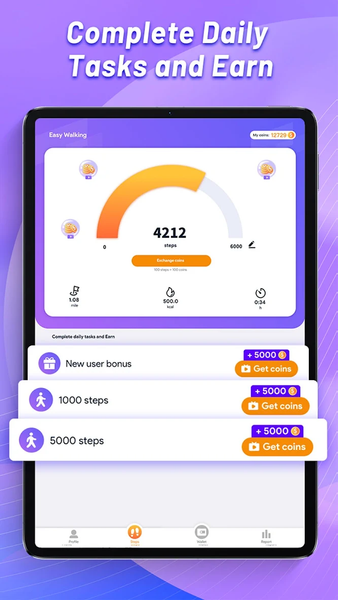 Easy Walking - Step Tracker - Image screenshot of android app