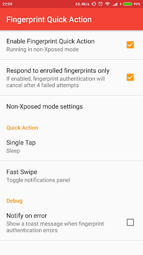 Fingerprint Quick Action - عکس برنامه موبایلی اندروید