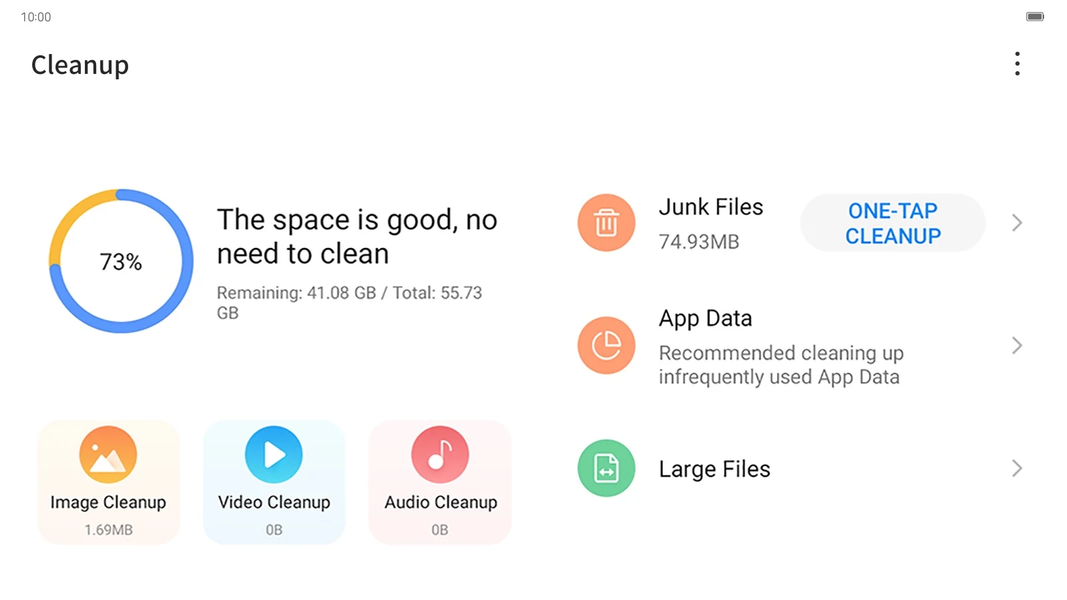 Cleanup - Image screenshot of android app
