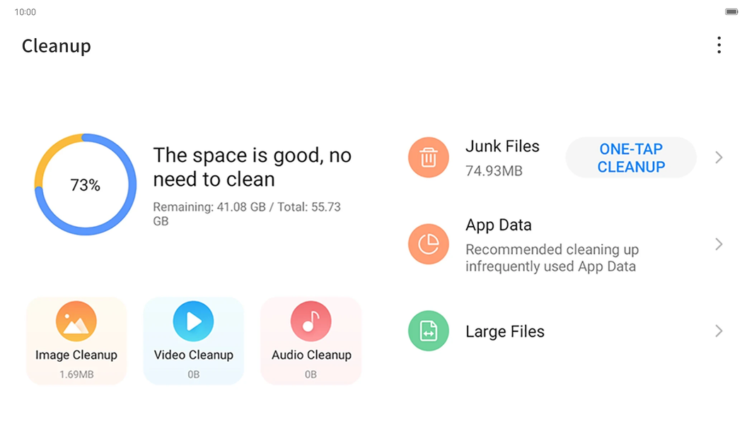 Cleanup - Image screenshot of android app