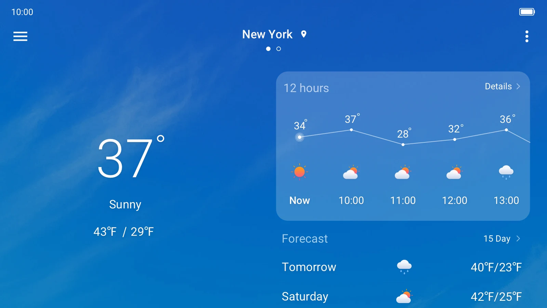 Weather - Image screenshot of android app